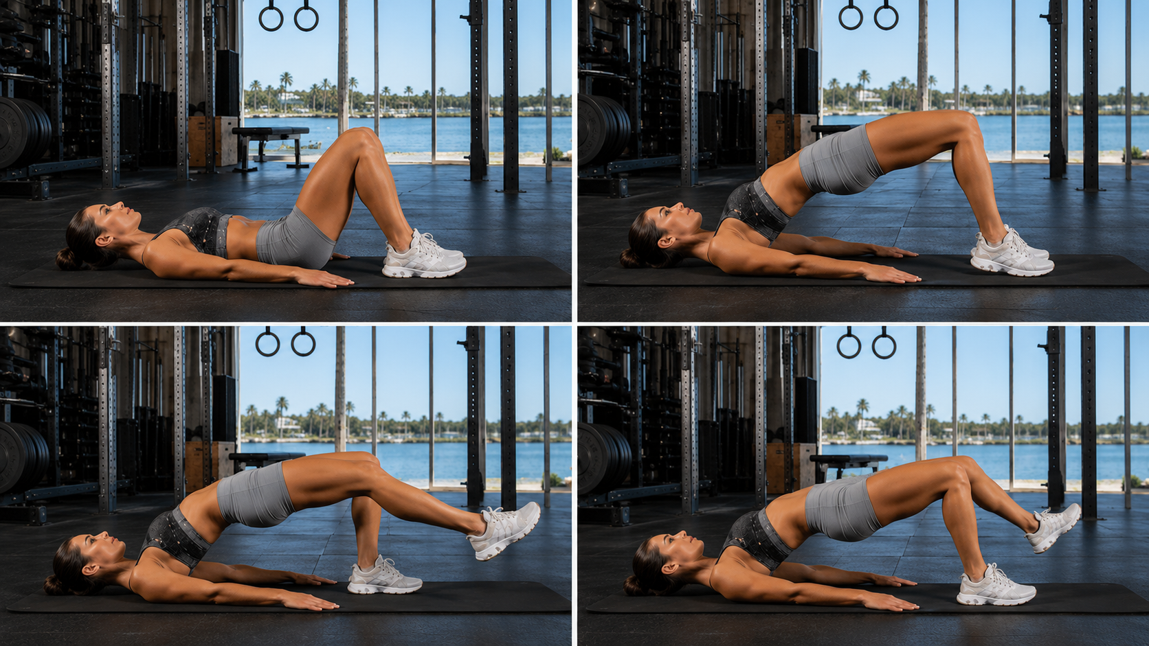 How to do Glute Bridge Walkouts